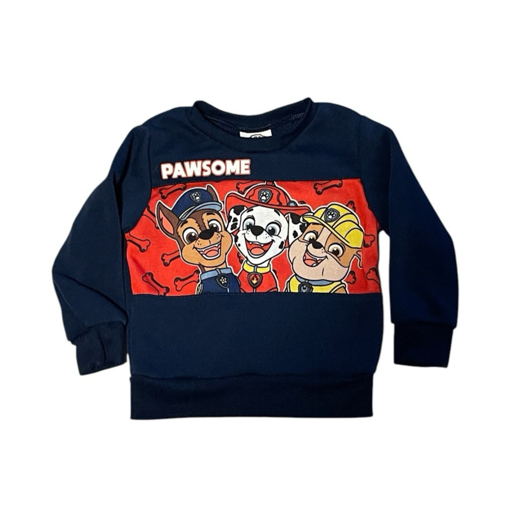 Paw‎ Patrol Long Sleeve Boy's Crewneck 24M Fleece Lined
